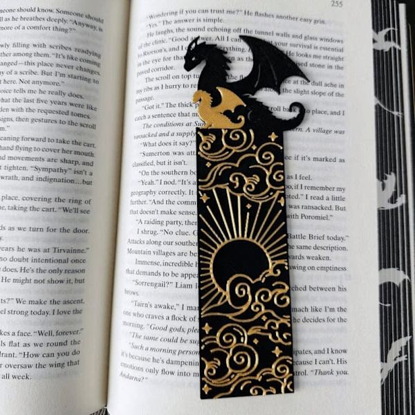 Dragon Bookmark Dubbelsidig Long Fei Bookmark 1 1 1