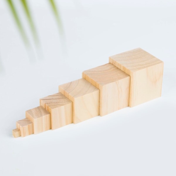 10 kpl Puinen Cube Puinen Neliö Block 3X3X3CM 3x3x3cm