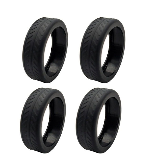 4/8 kpl matkatavaroiden pyörät Protector matkatavaroiden pyörän kengät black 4pcs-4pcs