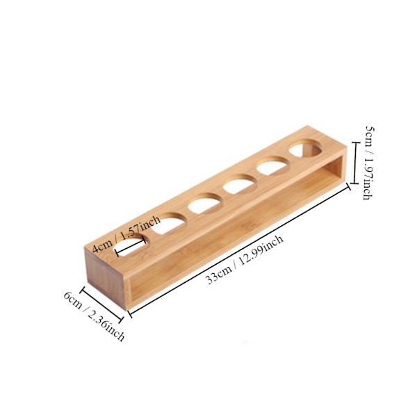 Shot Glass Holder Shot Glass Skuff TRE-SKEVET TRE-SKREV Wood-Crooked