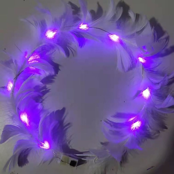 Glödande LED-krans Light Up Pannband G G G