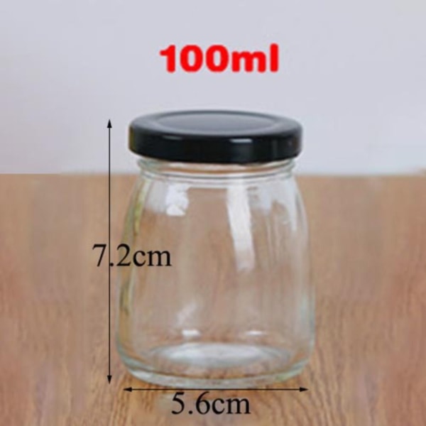 Mini Yoghurtburkar Glaspuddingkoppar 100ML 100ml