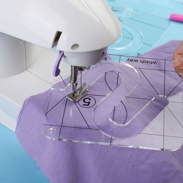 Ny Quilting Linjal Free Motion Quilting Mal Meander