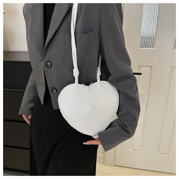 Heart Skuldertaske Håndtaske SORT Black