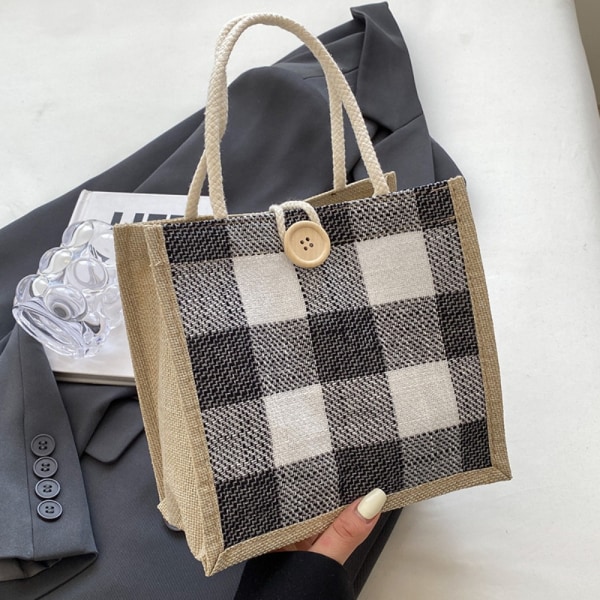 Matposer Tote Bag SVART KNAPP KNAPP black Button-Button