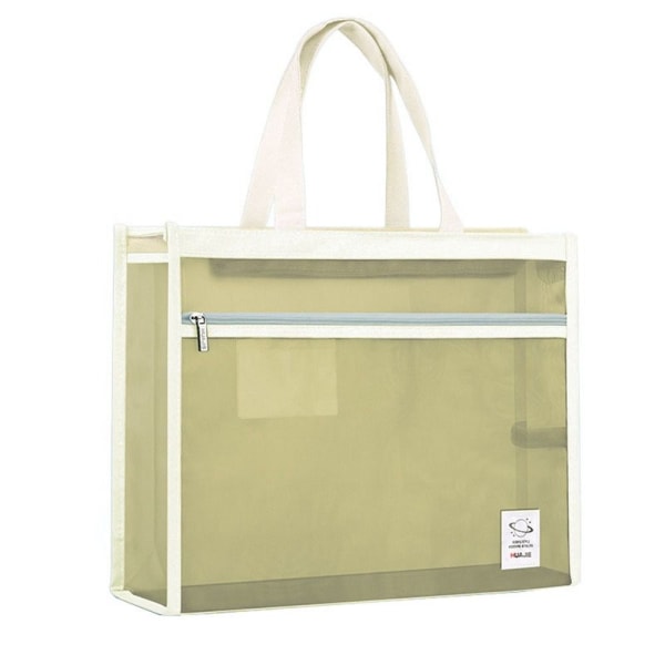 Mesh blixtlåspåse påse Transparent filpåse FÄRG 2 FÄRG 2 Color 2