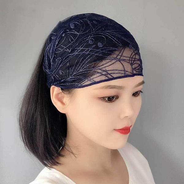 Koreanska huvudbonader Paljett hårband LILA Purple