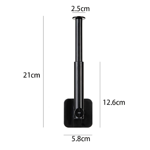 4 Stk Hattestativer Væg Hatteholder SORT Black
