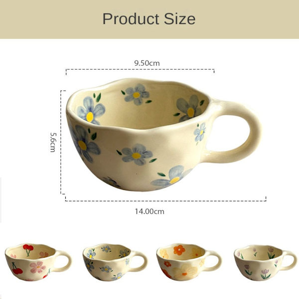 Kaffekoppar Havregrynsfrukost mugg LILA TULIP LILA TULIP Purple tulip