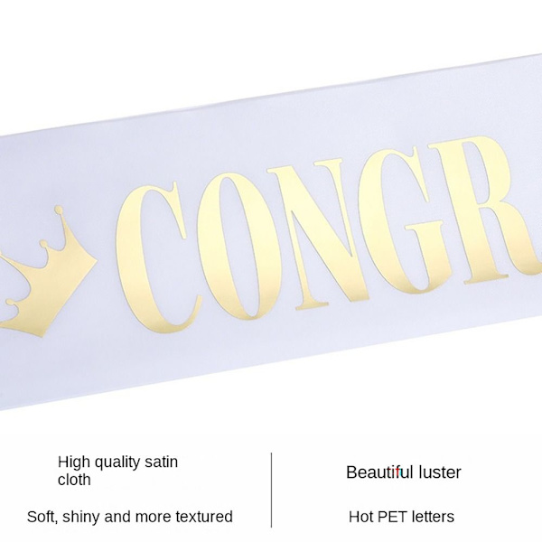 Grattis Sash Etiquette Bälte BLÅT BLUE