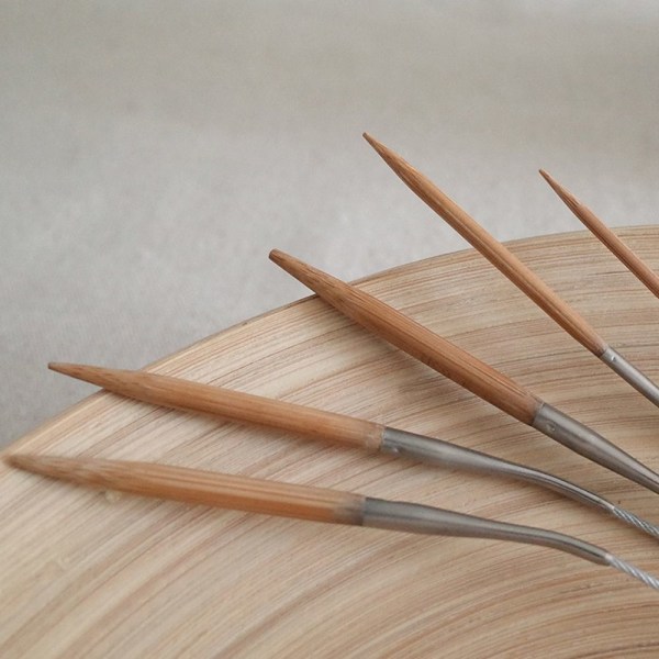 Bambus strikkepinner Heklenåler 4,5MM 4.5mm