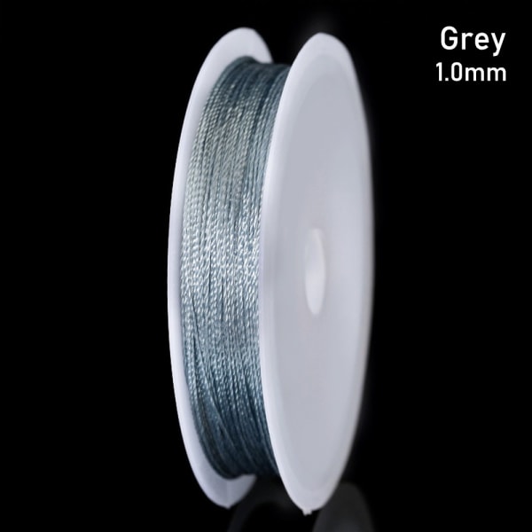 Kobbertråde stretch elastisk ledning GRÅ 1,0MM2 2 Grey 1.0mm2-2