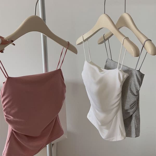 Dame Vest Camisole HVIT White