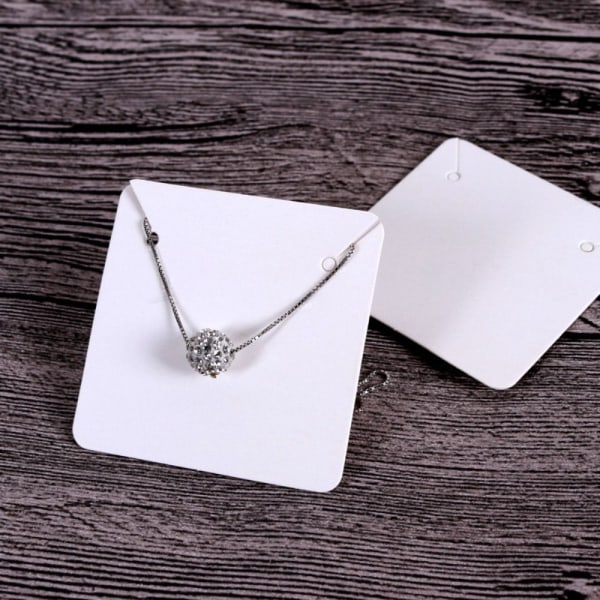 Örhänge Displaykort Halsband Förpackningsetiketter GRÅ grey