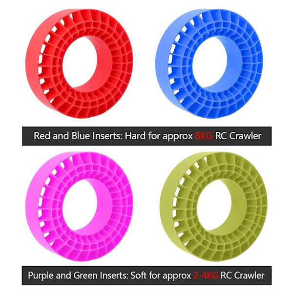 4kpl Insert Foam Wheel Renkaat Foam RED red