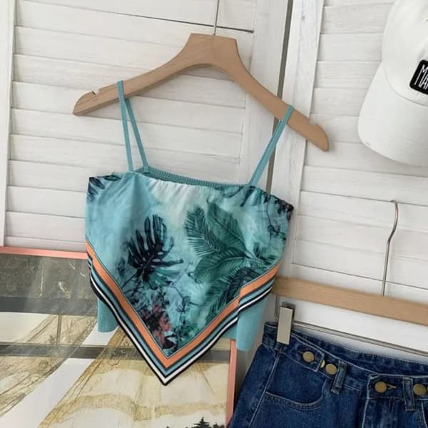 Camisole trekantet skjerf HVIT White