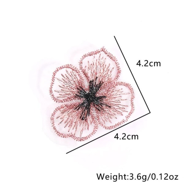 20 stk/parti Broderi-klistremerke med små blomsterlapper 2 2 2