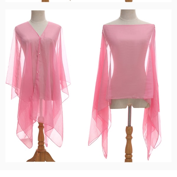 Sjal Skjerf Beach Cover Up ROSA pink