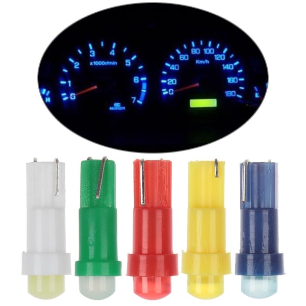 T5 LED-lampor Dashboard-ljus GUL 10ST 10ST Yellow 10Pcs-10Pcs