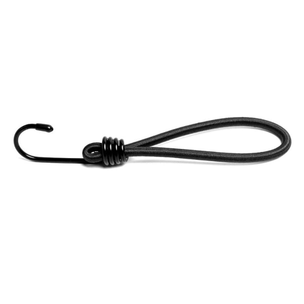 Elastisk reb med krog fast bindingsbælte 12CM SORT 12CM SORT 12cm Black