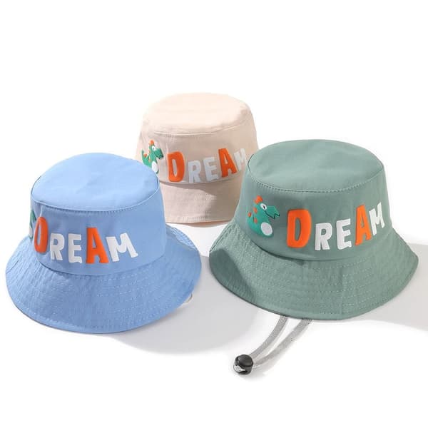 Barn Bucket Hatt Solskydd GRÖN Green