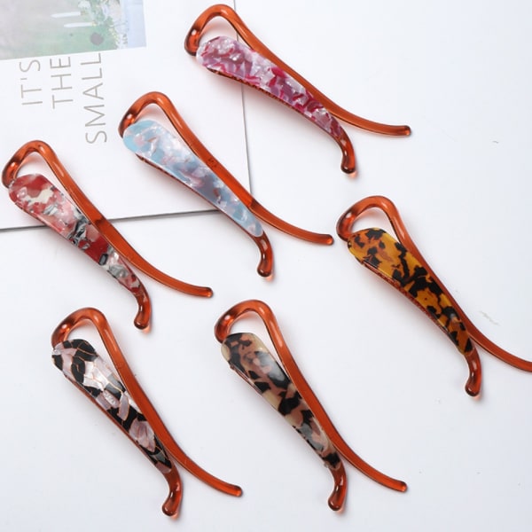 Eddikesyre Bananclips Leopardprint Hårklør E E E