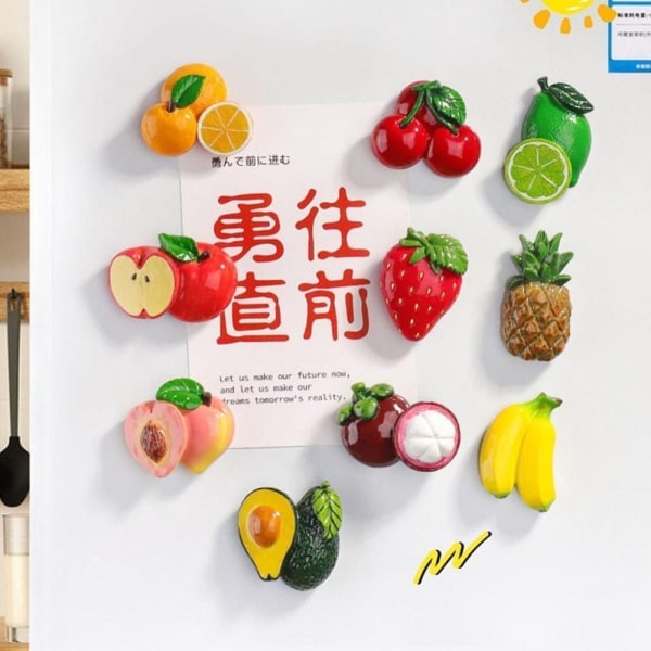 Simulaatio Fruit Jääkaappi Tarrat Hedelmät Jääkaappimagneetit Bananas