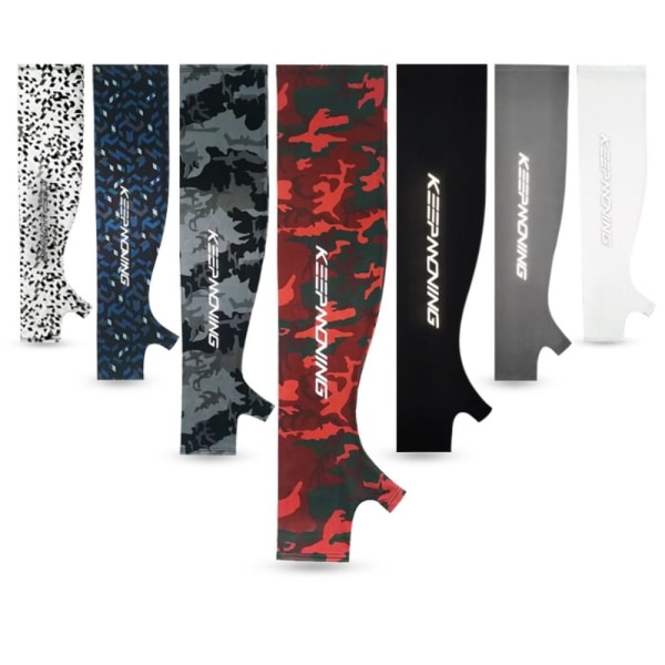 Män Sport Cykelärmar Outdoor Fitness Kamouflagehandskar M-red camo