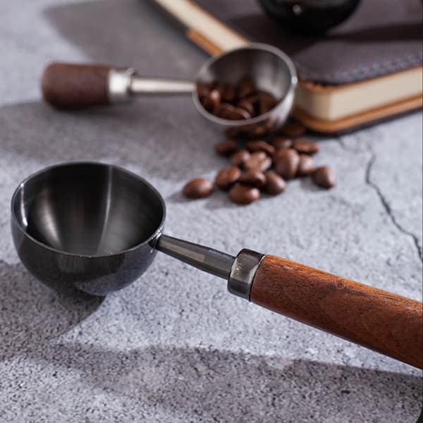 2 st Kaffemätsked Kaffemätkopp SILVER Silver
