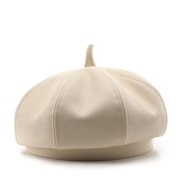 Kvinner Beret Beret Cap KAFFE Coffee