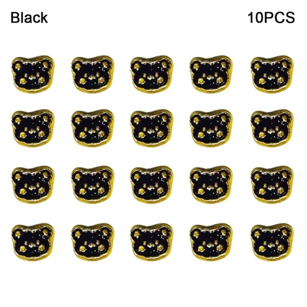 20 kpl Mini Button Solki DIY-nukkevaatteet MUSTA Black