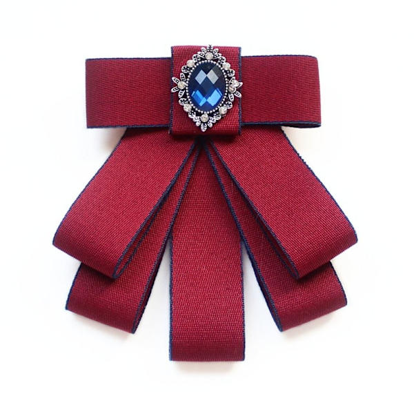 Rusetti Bowknot rintakorut WINE RED Wine red