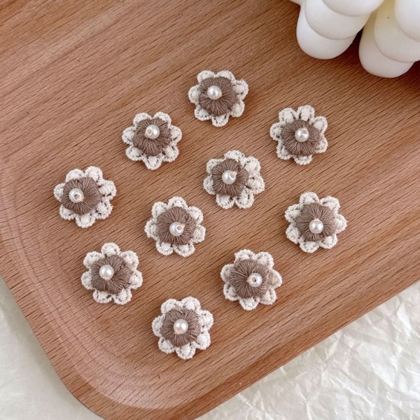20 stk/parti Broderi-klistremerke med små blomsterlapper 3 3 3