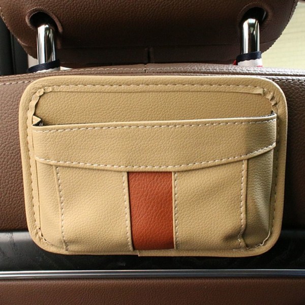 Biloppbevaringsbag Bakseteorganisator BEIGE Beige