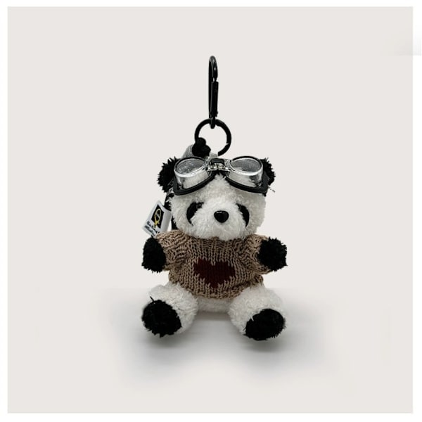 Panda Doll Nøgleringe Panda Pilot Pendant D D D