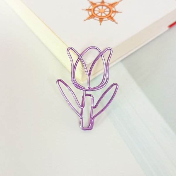 Farget tulipanformet binders Farget binders ROSE GULL Rose gold