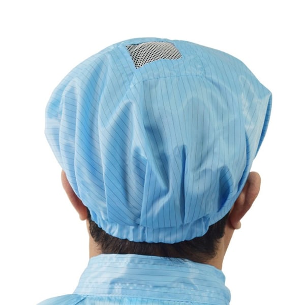 Pölytiivis kokin hattu Antistaattinen työhattu SININEN blue