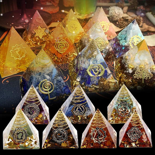 Krystal Pyramide Ornament Krystal Tårn Dekoration E E E