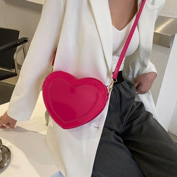 Hjärtväska Crossbody väska ROSA Pink