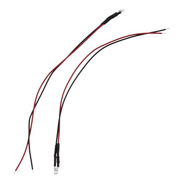 20 stk forhåndskablet LED LED lysdioder RØD red