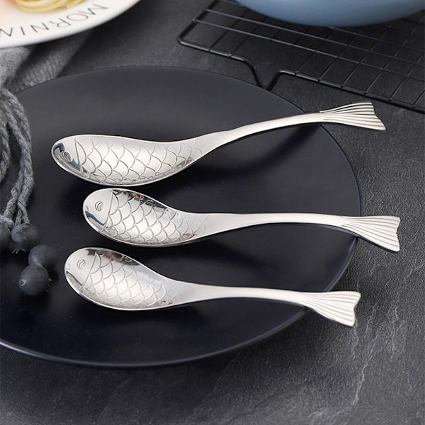 Dessertske Forgyldt ske SORT L Black L
