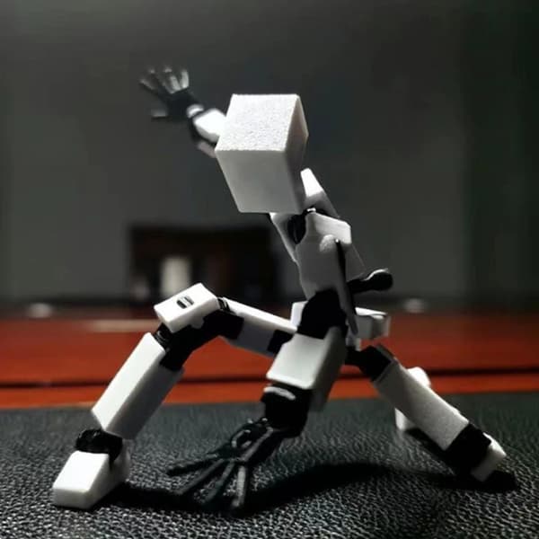 3D-printet Mannequin Legetøjsrobot Actionfigur GRØN green