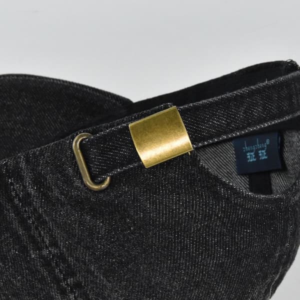 NYC Broderi Baseballcapser Slitte Falmede Hatter BLÅ blue