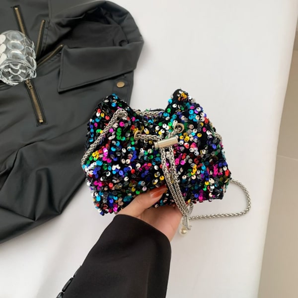 Sequin Bucket Bag Crossbody Olkalaukut MULTICOLOR multicolor