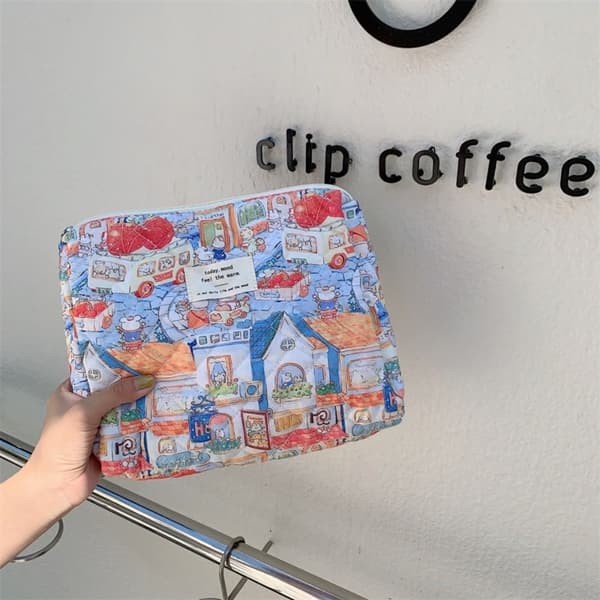 Quiltet Clutch Makeuptaske 3 3 3