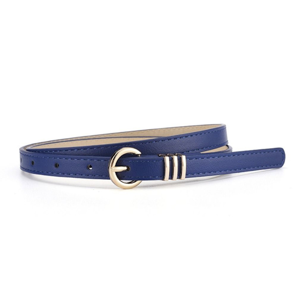 Nahkahihna elliptinen pin solki vyötärönauha NAVY navy