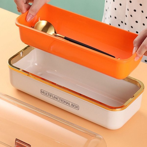 Drener Servise Beholder Bestikk Organizer ORANSJE Orange