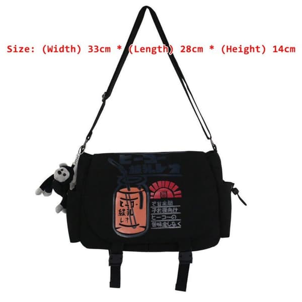 Messenger Bag Skulderveske HVIT White