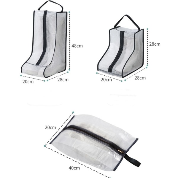 Støvleopbevaringstaske Skoopbevaringsposer 4 4 4