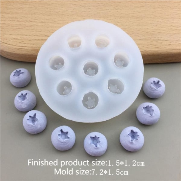 Lys Silikoneform Bageform BLÅBÆRFORM XL BLÅBÆR Blueberry Mold XL